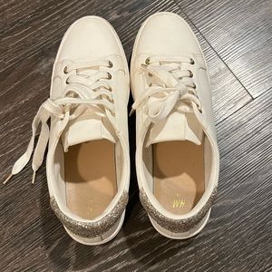 White H&M sneakers